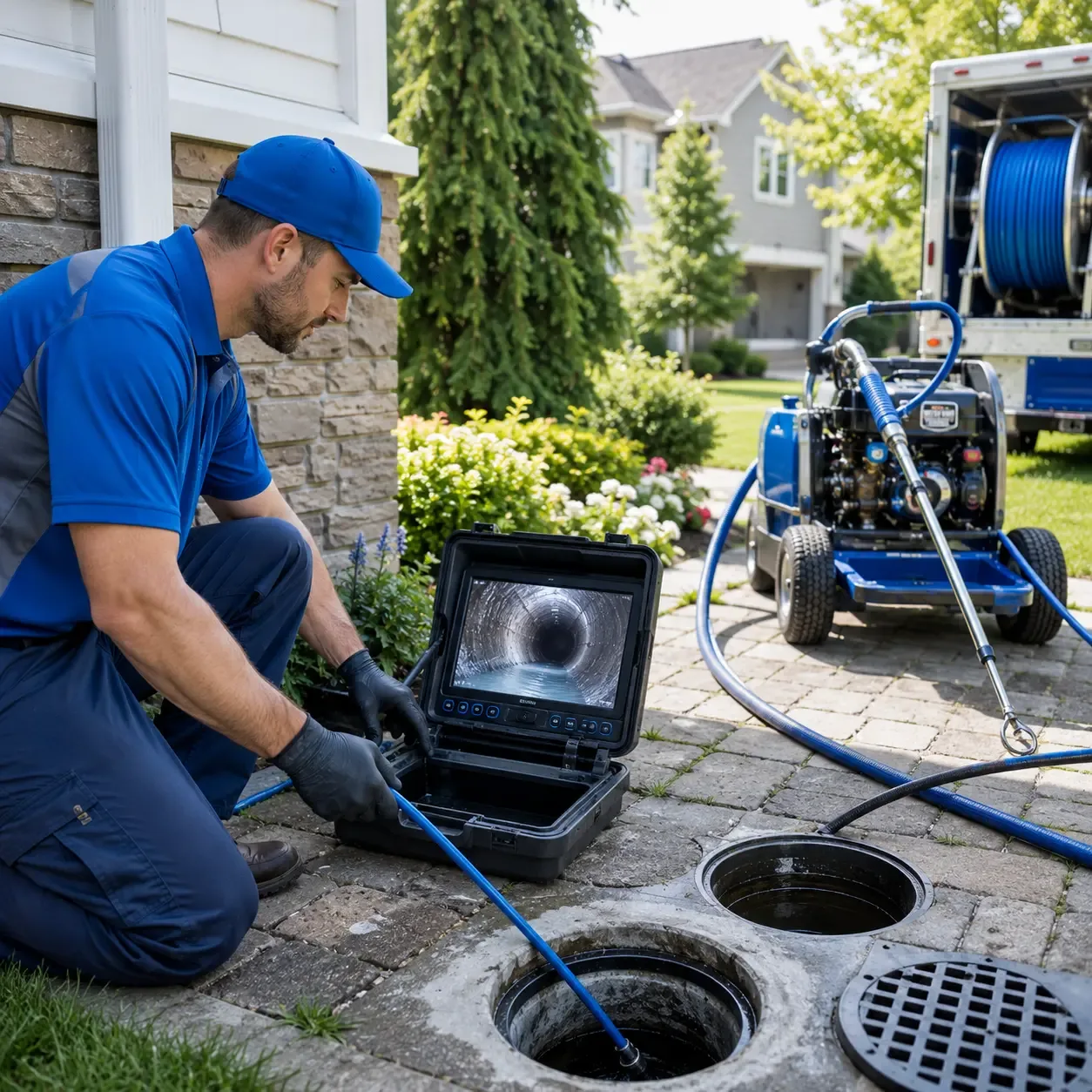 Outdoor drain cleaning professionals serving Glen Alpine, NC